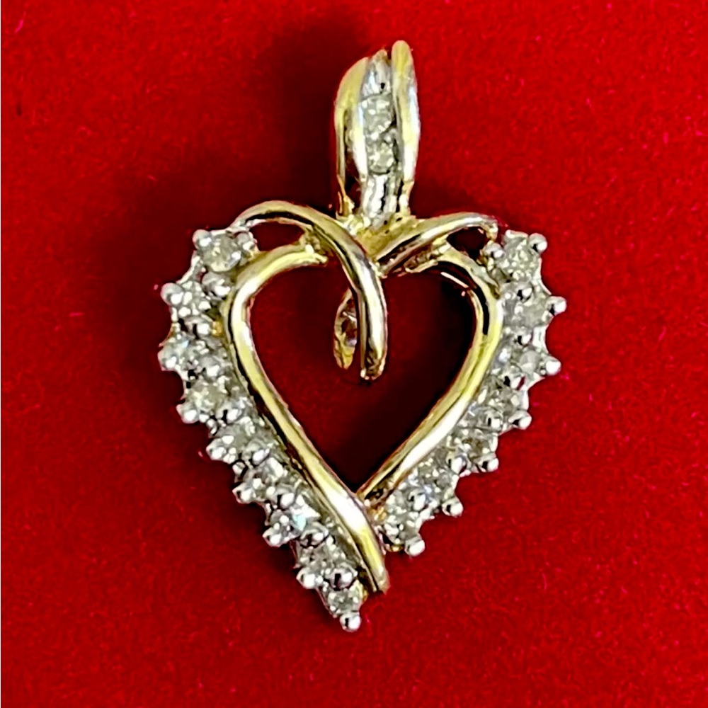 ADL Heart Pendant Women OS Yellow Gold Good
